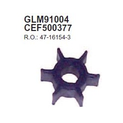 Mercury impeller 3/3.5 HP, 2.5 HP 4-stroke, 4/5pk 2T and 4T. Replaces: Mercury and Tohatsu 369-65021-1 47-16154-3 (CEF500377). 