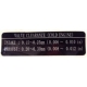 No. 28-66 m-12138-60 Sticker with adjusting valves sizes Yamaha outboard