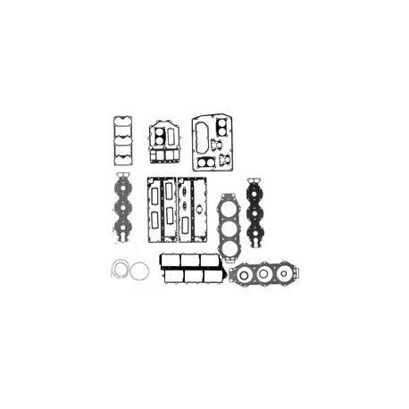 Gasket set C150 HP 96-99, HP HP 89, 89, L150 150/175/200 ETLN/ETXN 84-89 P150, V6 special (6G7) 84-86. Order number: MAL9-64405