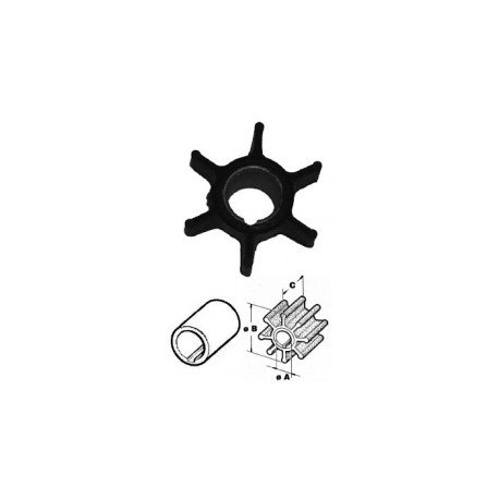 johnson, evinrude, staartstuk, onderdelen, 9-9, 15, pk, impeller