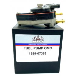 Brandstofpomp / Fuel Pump 20 t/m 30 pk (1990-2000) Johnson Evinrude buitenboordmotor. Origineel: 438555, 433386